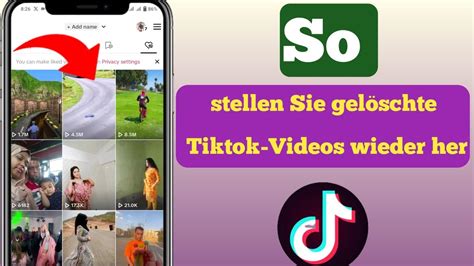 gelöschte tiktoks wiederherstellen|So stellen Sie gelöschte Videos von TikTok wieder her